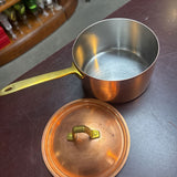 Paul Revere Small Copper Saucepan w Lid