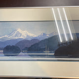 Watercolor by A.Rutter, Sailboat in the Water