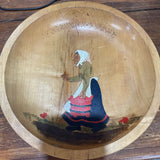 Vintage Wood Bowl&Plate Set (7 Pieces)