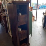 Indonesian Style Wood Cabinet w/2 Doors