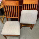 Folding Wood/Upholstered Chair