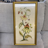 Framed Floral Embroidery