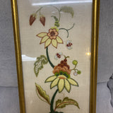 Framed Floral Embroidery