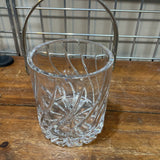 Mikasa Olympus Pattern Ice Bucket w/Silverplate Handle