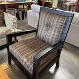 Modern Striped Accent Chair