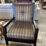 Modern Striped Accent Chair