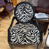 Zebra Print Accent Chair