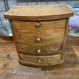 Wood Jewelry Box w/4 Drawers