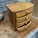 Wood Jewelry Box w/4 Drawers