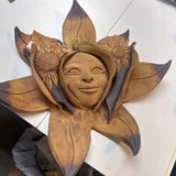 Mellow Mud Pottery "Double Petal Sungirl" Wall Hanging