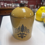 Fleur de Lis Canister