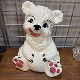 Gilner Potteries White Bear Vintage Cookie Jar