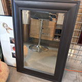 Dark Framed Beveled Mirror