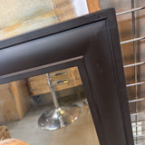 Dark Framed Beveled Mirror