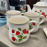 Strawberry Set of 3 Mugs