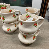 Nelson McCoy Strawberry Country Set of 6 Mugs