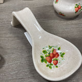 Nelson McCoy Strawberry Country Spoon Rest