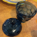 Viking Glass Georgian Blue Covered Jar