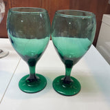 Green Wine Glass