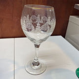 Christmas Themed Wine Glass