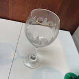 Christmas Themed Wine Glass
