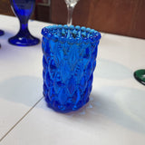 Blue Glass Votive Holder