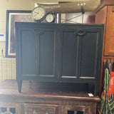 Two Door Black Accent Cabinet