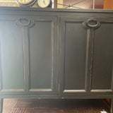 Two Door Black Accent Cabinet