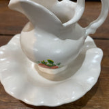 Vintage Strawberry Creamer/Plate