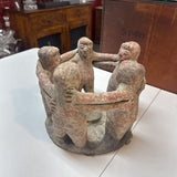 Terracotta "Circle of Friends" Candle Holder