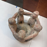Terracotta "Circle of Friends" Candle Holder