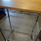 Trinity Chrome Rolling Cart/Kitchen Cart