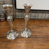 Silver Tone Century Candlesticks-Set of 2