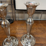 Silver Tone Century Candlesticks-Set of 2