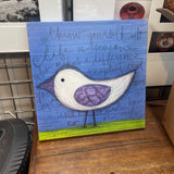 "Throw Yourself Into Life" Canvas Art