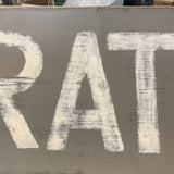 Large Grateful Wood Sign