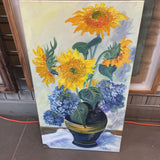 V. Mazzola Sunflower Painting-Local Artist