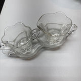 Cream & Sugar on tray 3pc