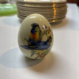 Porcelain Egg with Bird