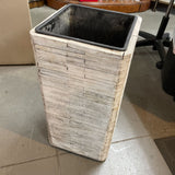 At Home Whitewashed Wood Planter
