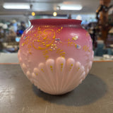 Vtg Glass Shell Victorian Vase - As Is