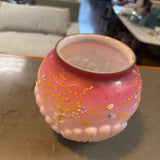 Vtg Glass Shell Victorian Vase - As Is