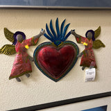 Mexican Tin Sacred Heart Art