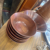 Wood Salad Set - Bowls w 6 Individual Salad Bowls