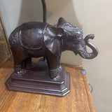 Aged Bronze Elephant Lamp