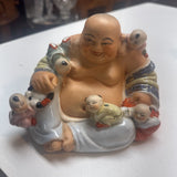 Laughing Buddha w 5 Children