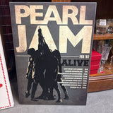 Pearl Jam Alive Tour Mounted Poster