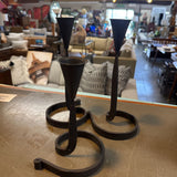 Black Iron Set of 3 Taper Candleholders
