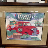 Signed Farmers Market Framed Print