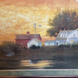 Framed Print "Farm Pond Reflections" by Raymond Knaub